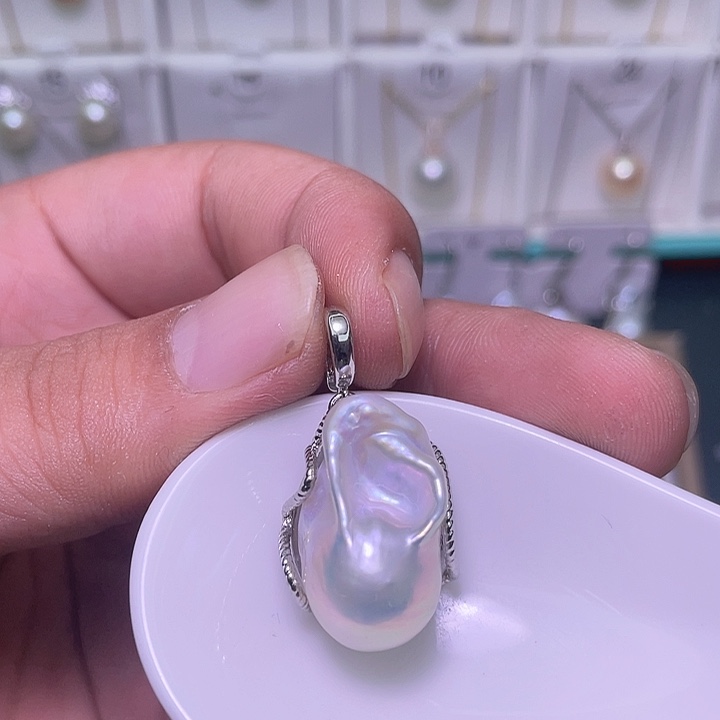 颈饰合金淡水珍珠65
