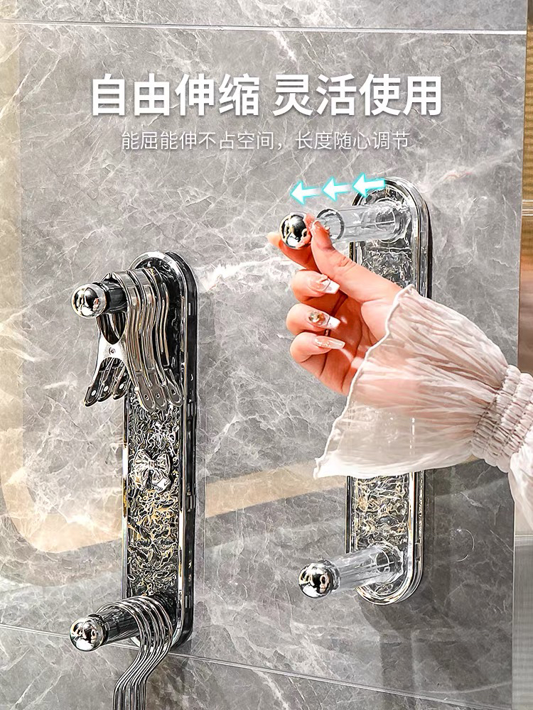 可伸缩衣架收纳 颜色不挑