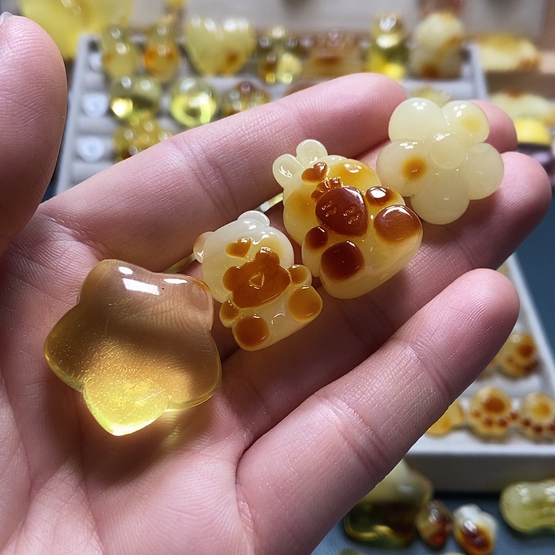 *****琥珀未镶嵌裸石天然琥珀蜜蜡