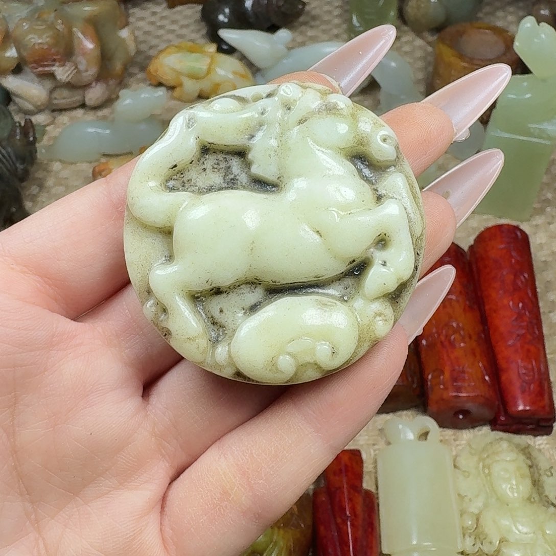 白玉菩提吊坠挂件