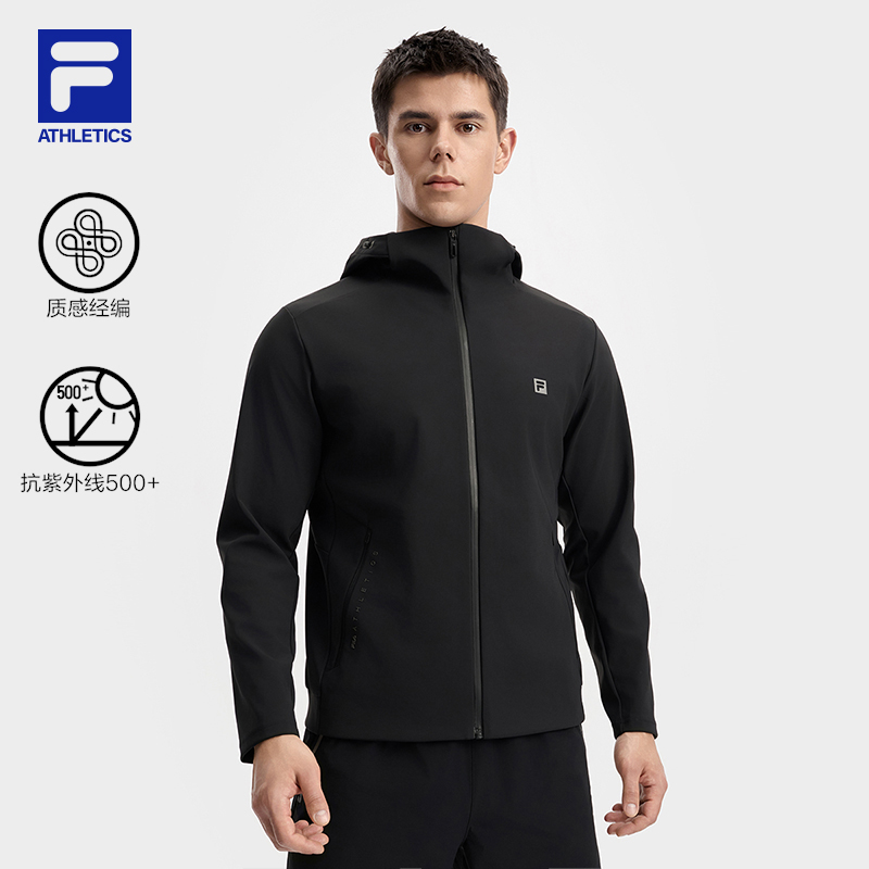 Fila/斐乐【高弹速干】男士秋保暖户外运动休闲连帽外套A11M531503F