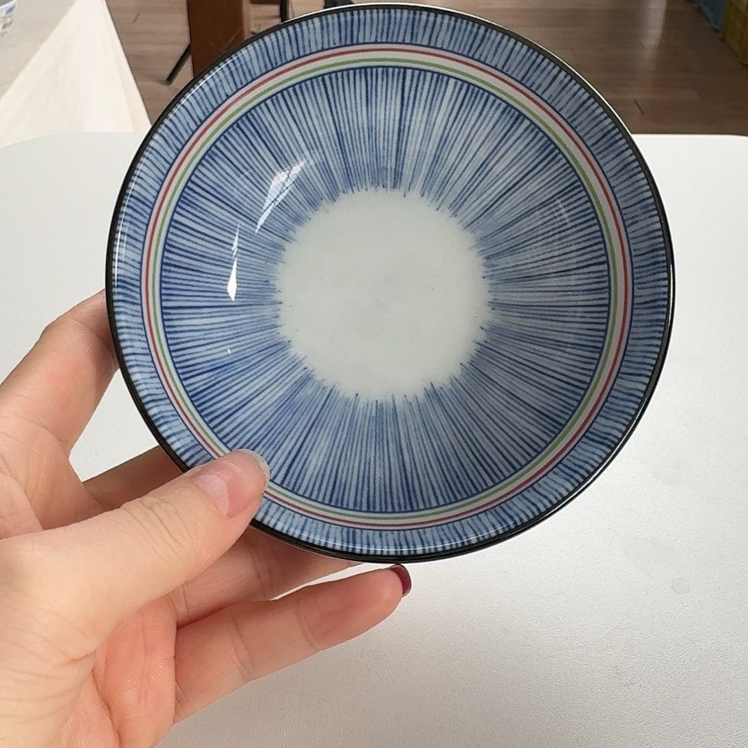 瓷彩十草12厘米小钵