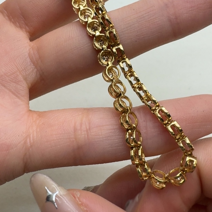 钻石未镶嵌手链成品