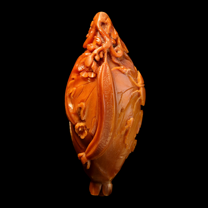 许忠英核雕丝瓜单籽橄榄核雕文玩纯手工苏州舟山花鸟动物蔬菜挂件