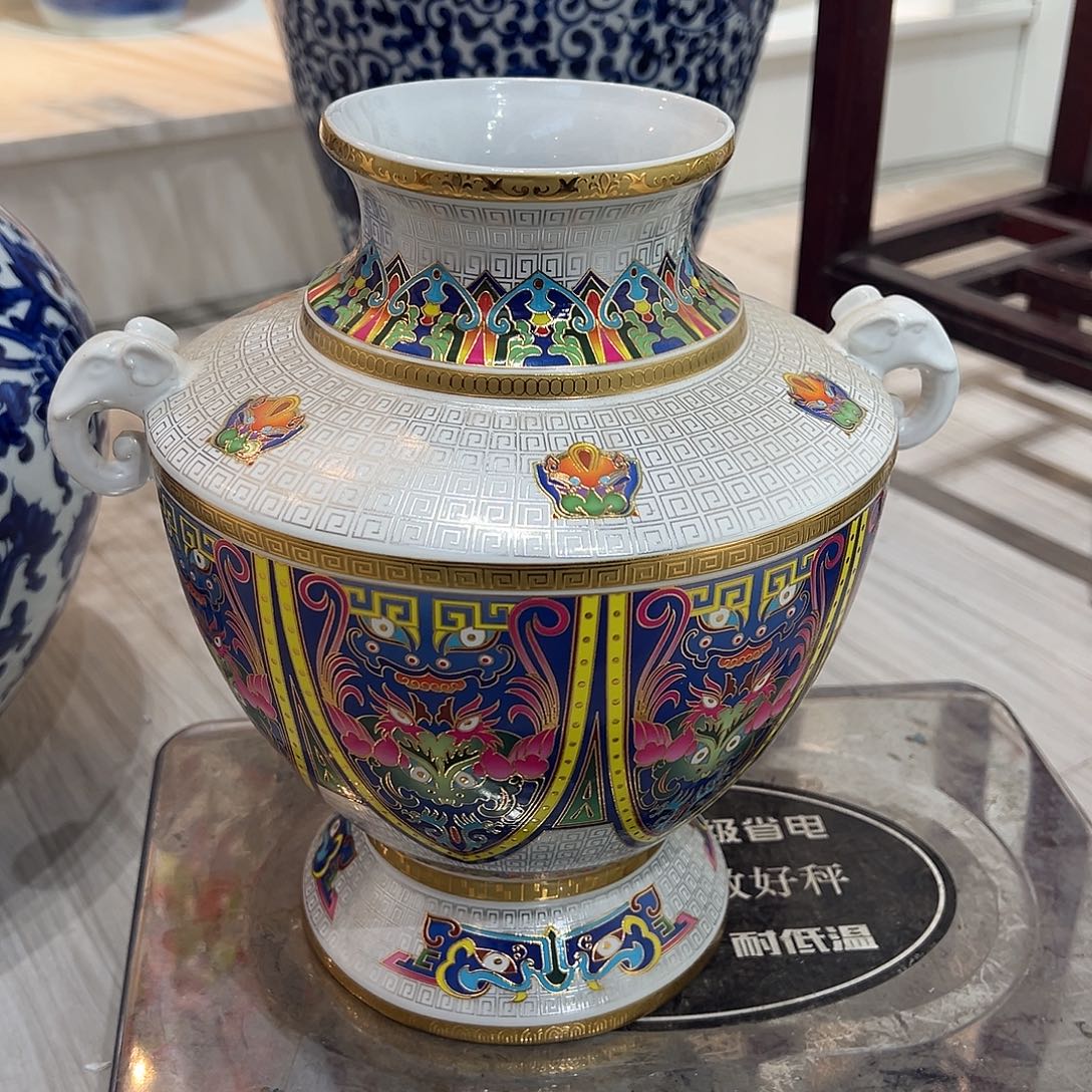 陶摆件25cm双耳尊