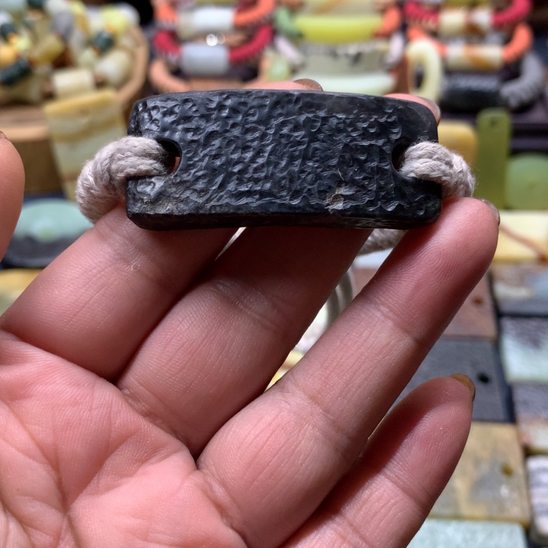 蛇纹石玉合金手绳