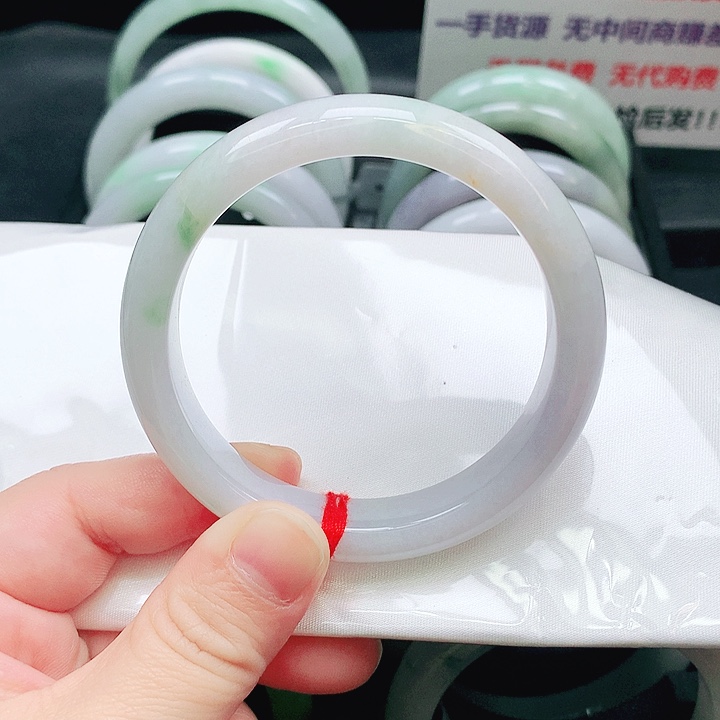 翡翠未镶嵌手镯0114