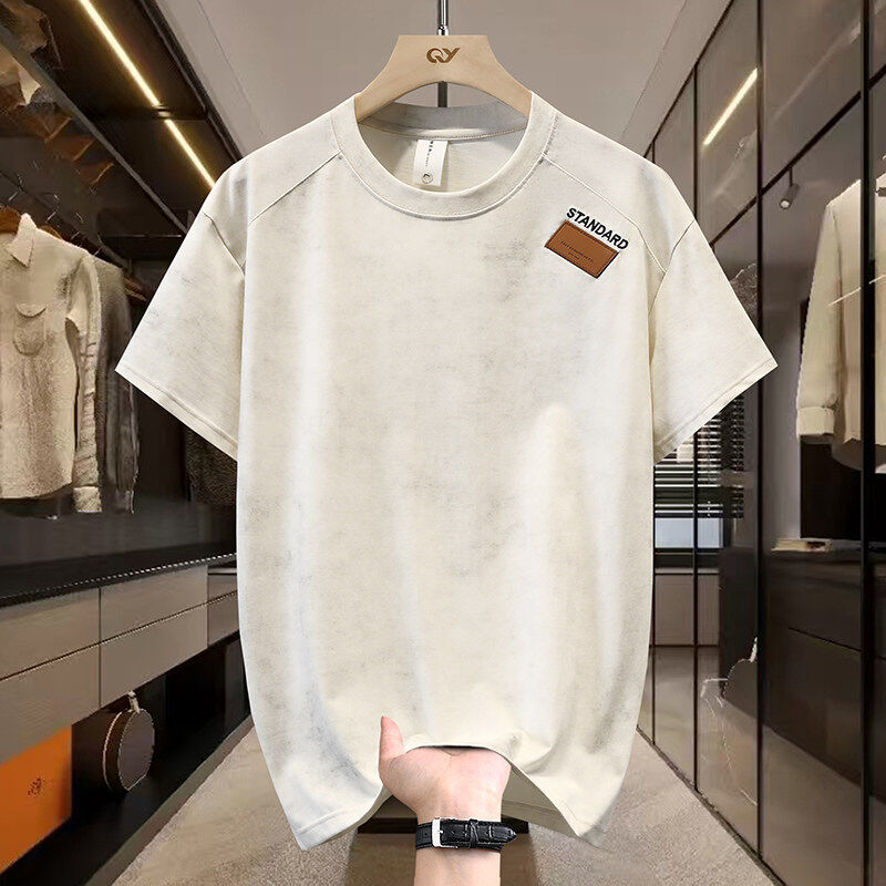 【高品质 冰棉】夏季爆款圆领短袖T恤男潮流时尚透气百搭体恤衫2911