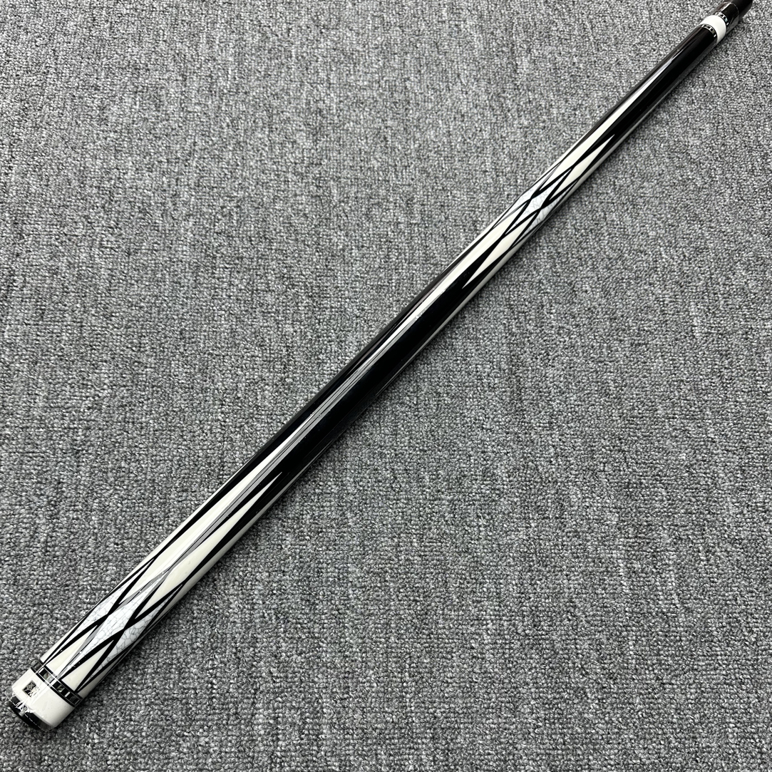 李斯龙牙白松石镶嵌插角中式八球九球追分分体大头杆单后把