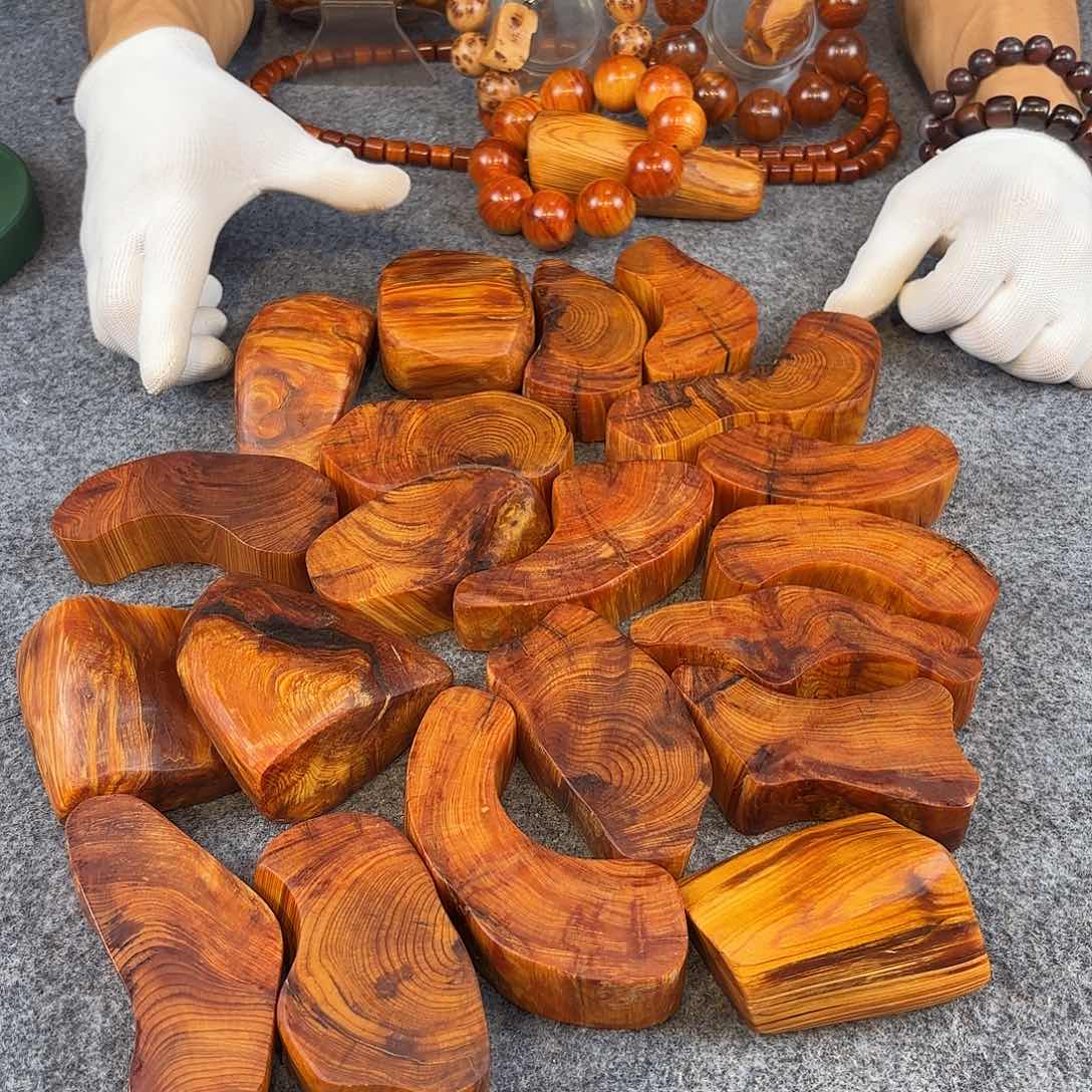 柏木（崖柏）崖柏血色玫瑰原木材料闻香雕刻料