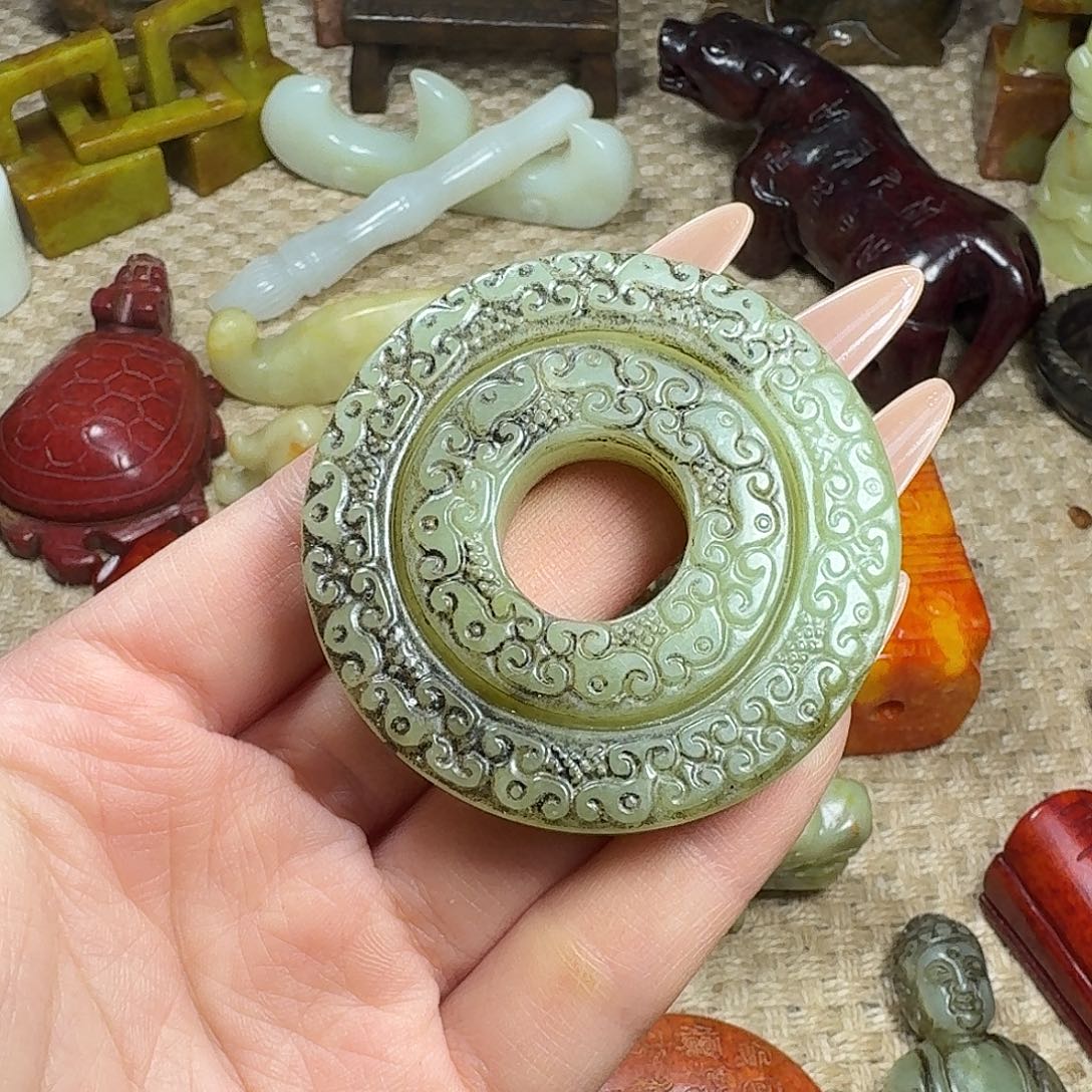 白玉菩提吊坠挂件