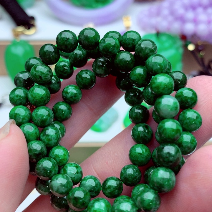 翡翠未镶嵌毛衣链