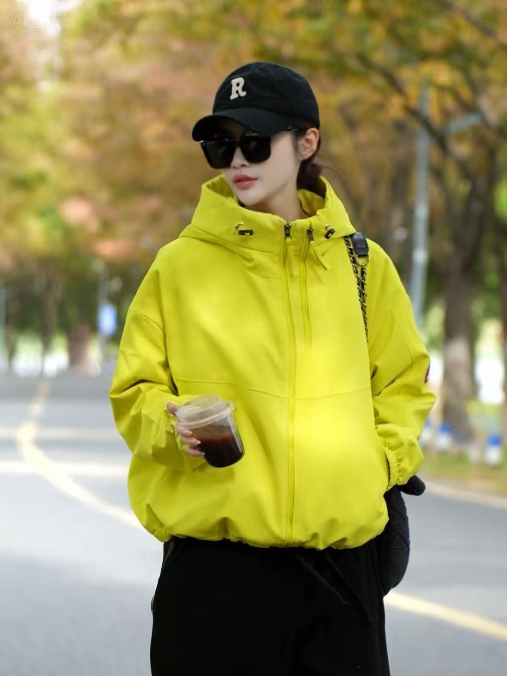 （外套加棉）秋冬新款双拉链早秋初冬连帽百搭韩版休闲五防户外外套