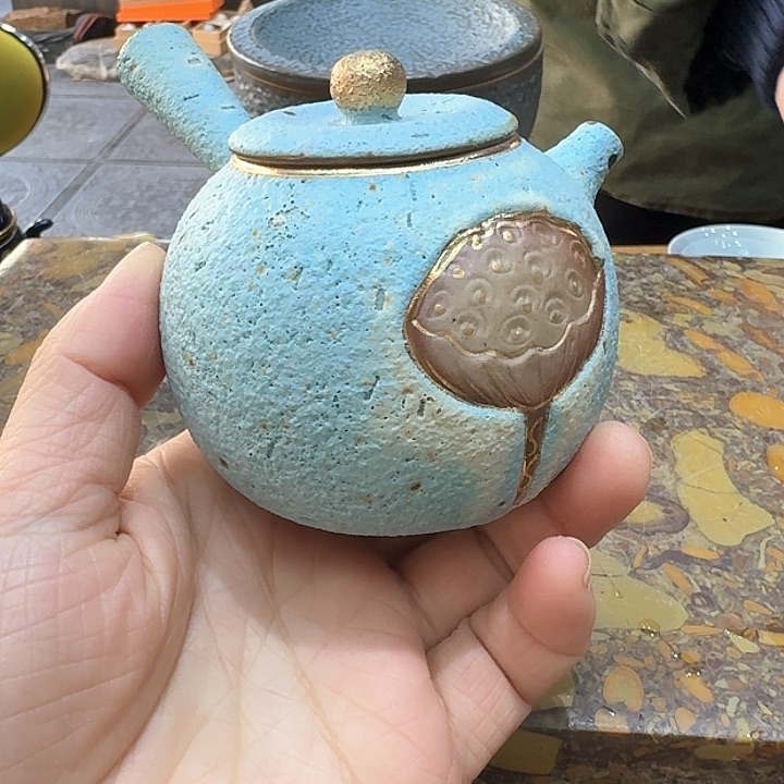 志野烧烧壶一个。。。陶