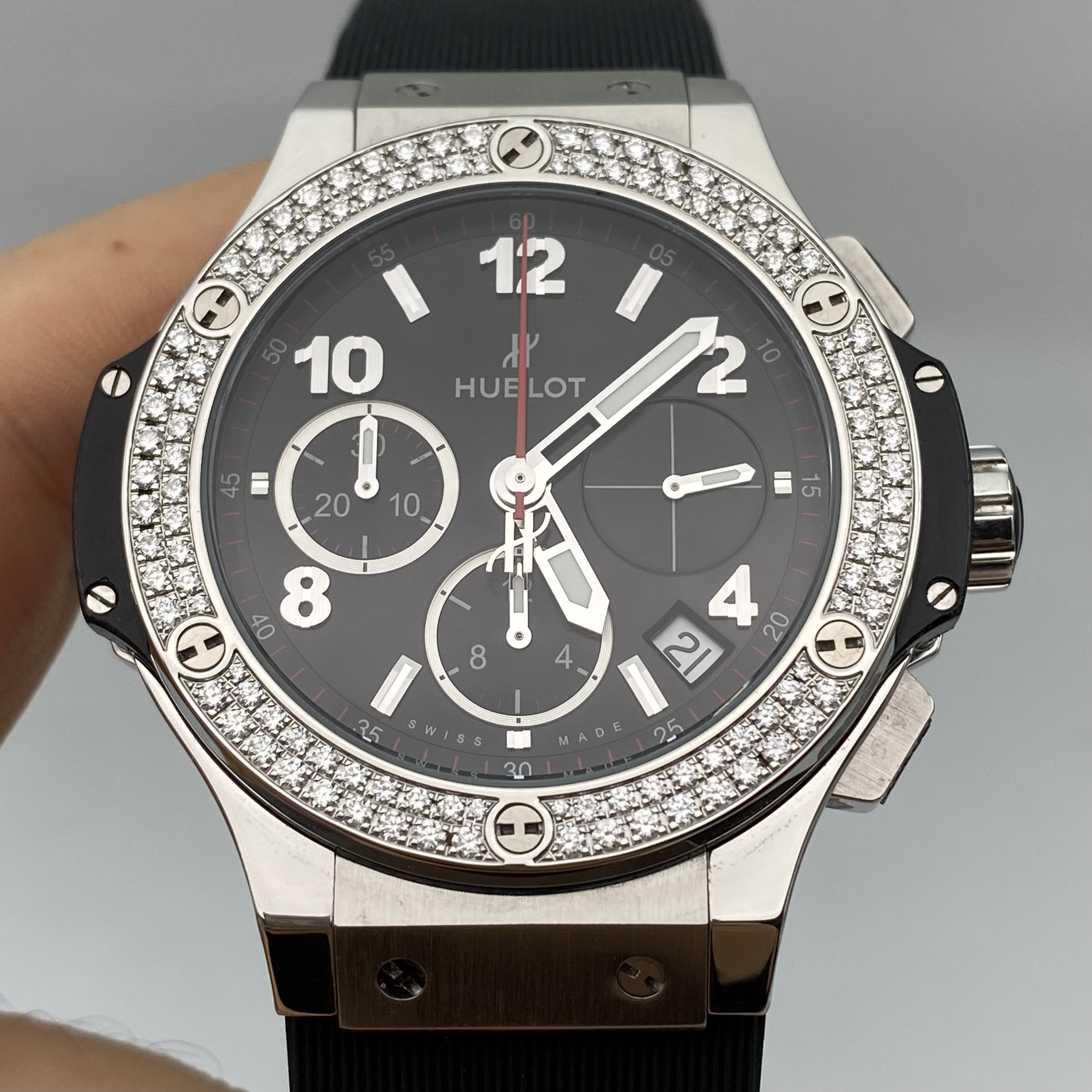 95新 Hublot/宇舶表 宇舶Big Bang系列 原钻 表径:41mm
