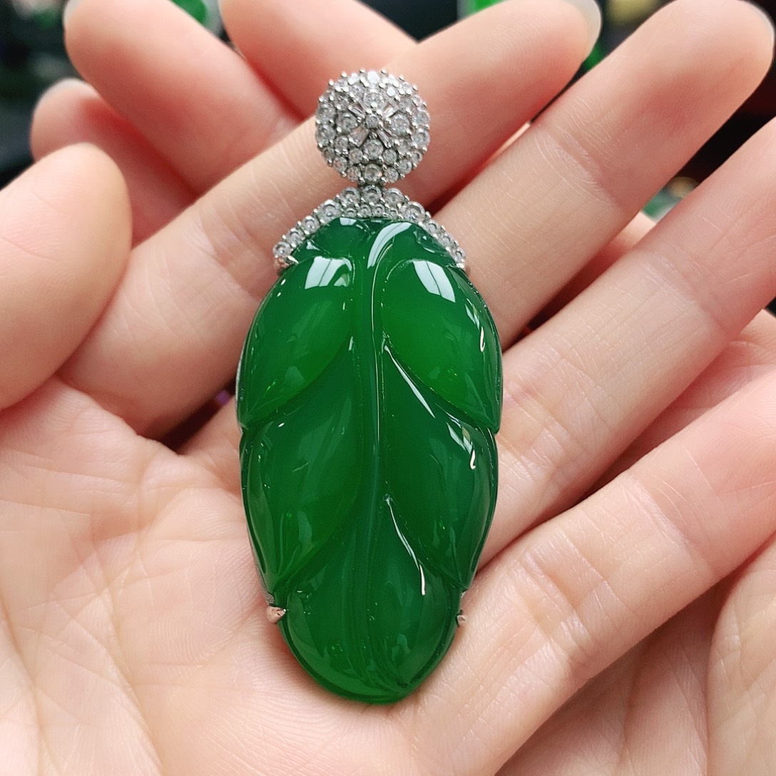 玛瑙/玉髓吊坠银S925镶嵌