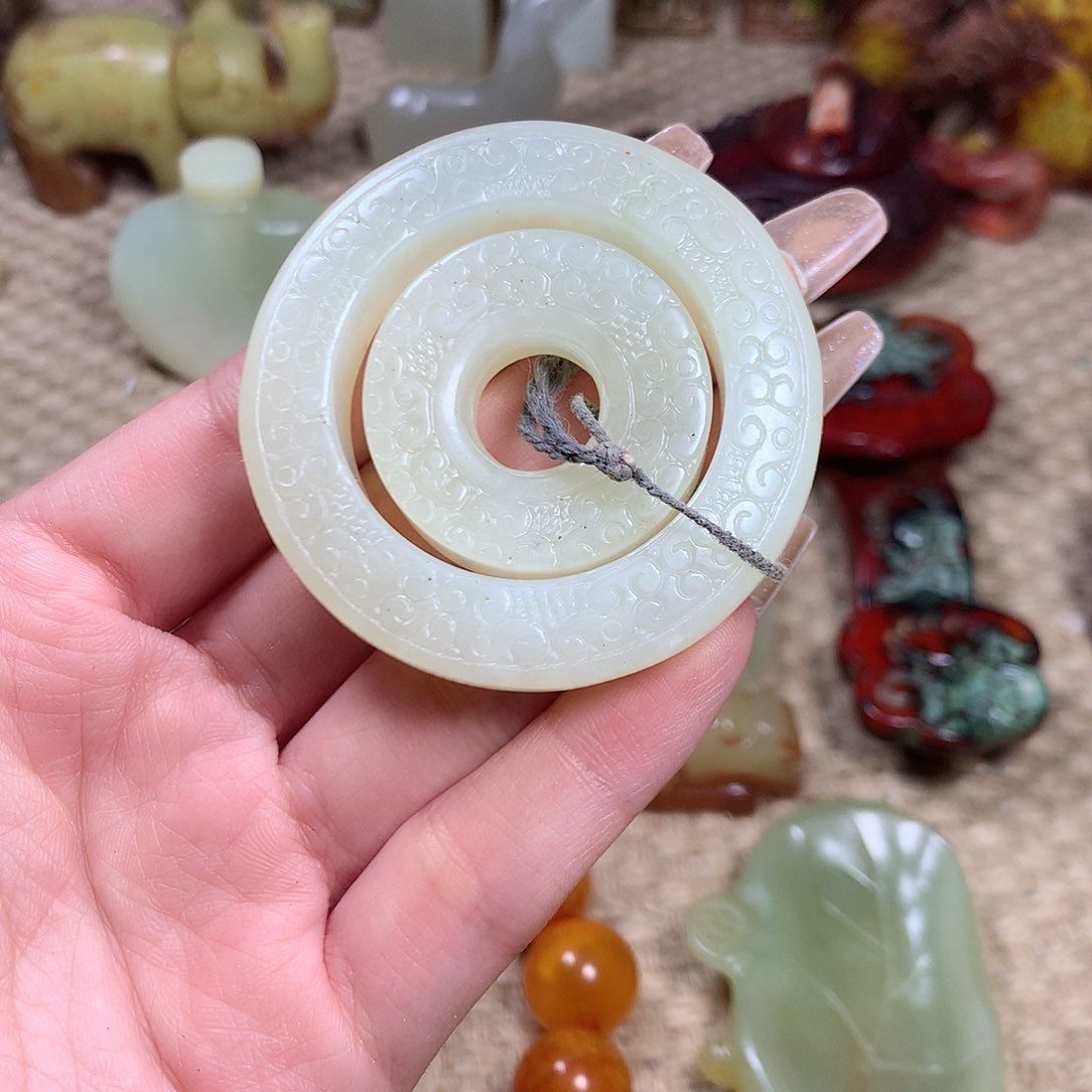 白玉菩提吊坠挂件