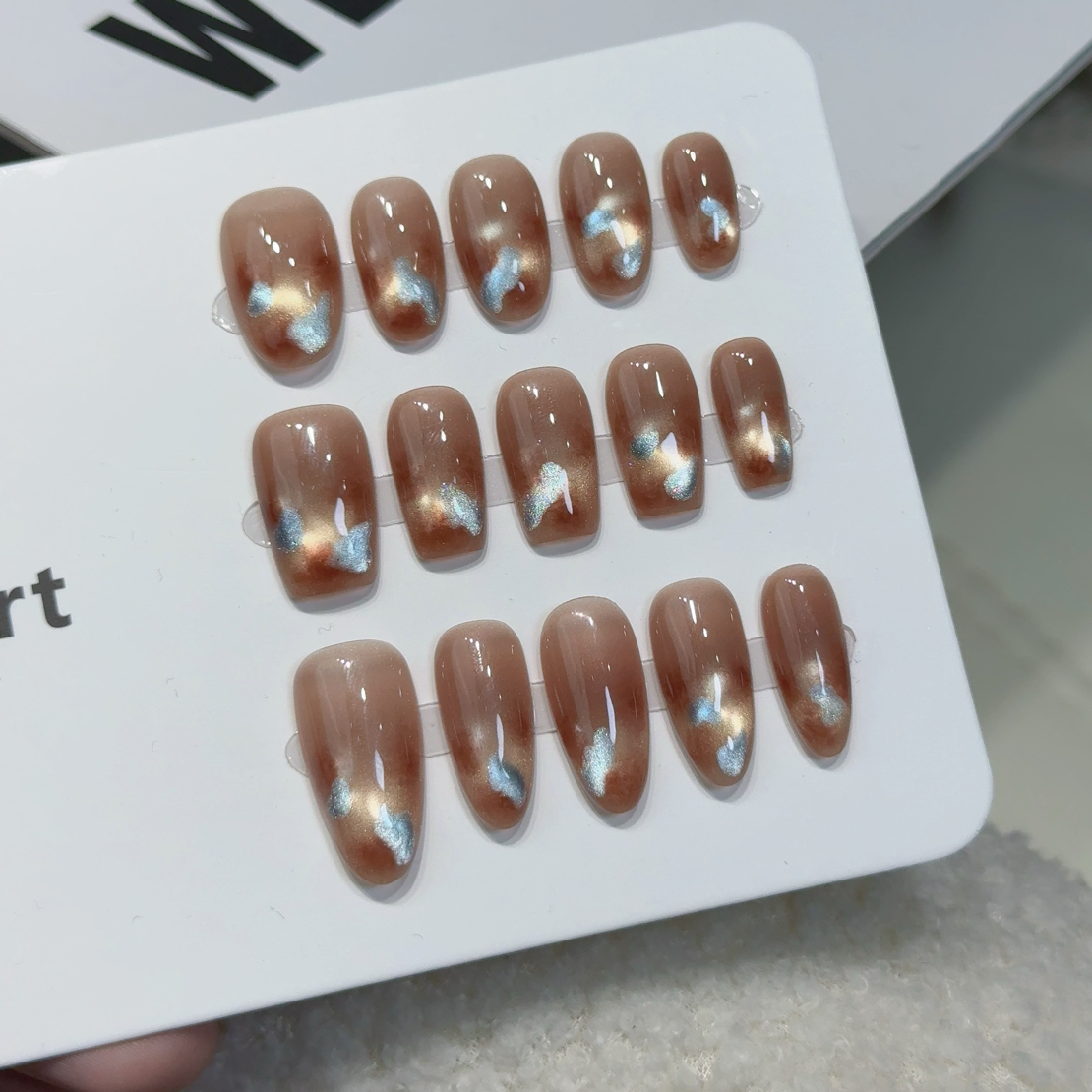 <琥珀蓝海2.0>肥肥猫穿戴甲（可能会有瑕疵 介意勿拍）