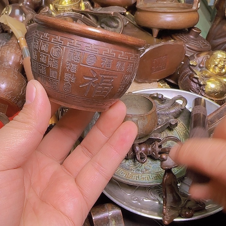 铜器办公室茶室摆件