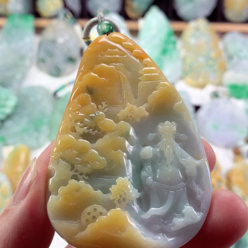 【闪购商品】翡翠吊坠(不含链)未镶嵌