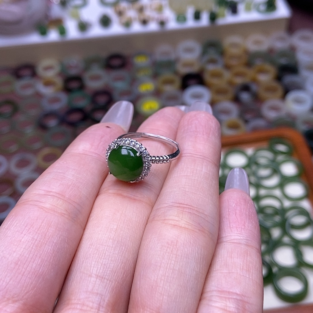 和田玉戒指未镶嵌二*