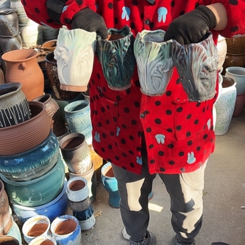 口9高15瑕疵颜色随机四个盆子