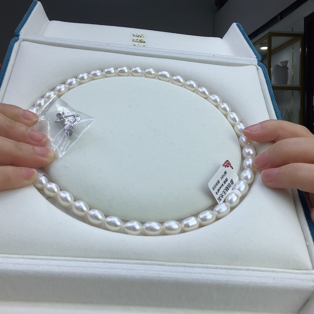 未镶嵌颈饰淡水珍珠无核8-9