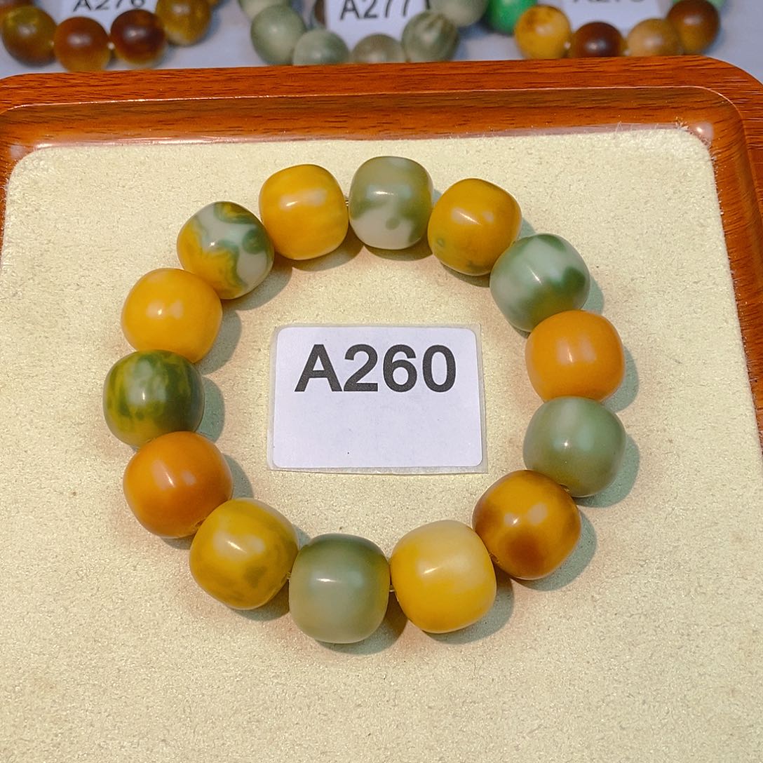 菩提根/象牙果手串干磨桶珠18mm（微瑕）