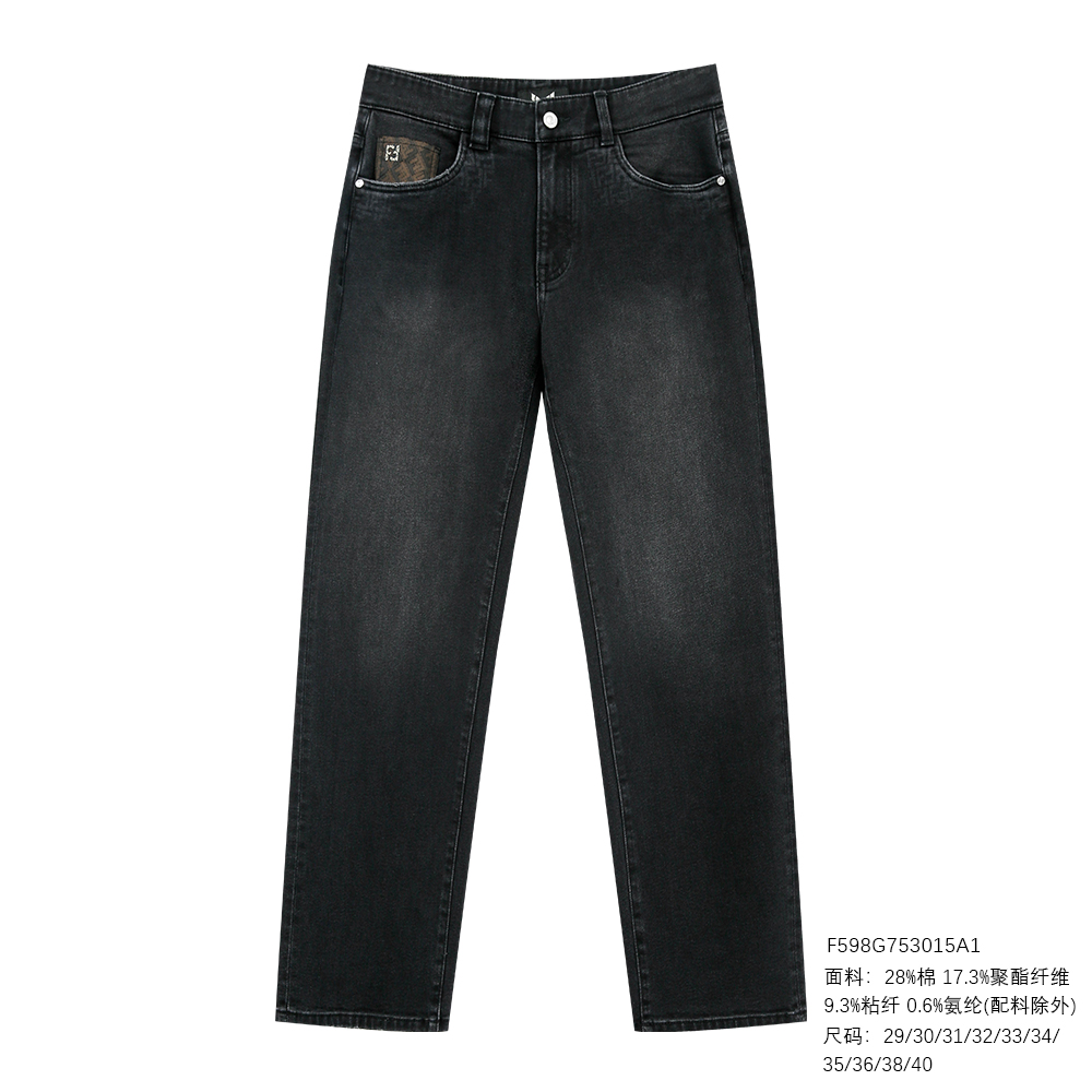 FENDILOR小怪兽25年秋冬款男士牛仔裤F598G753015A