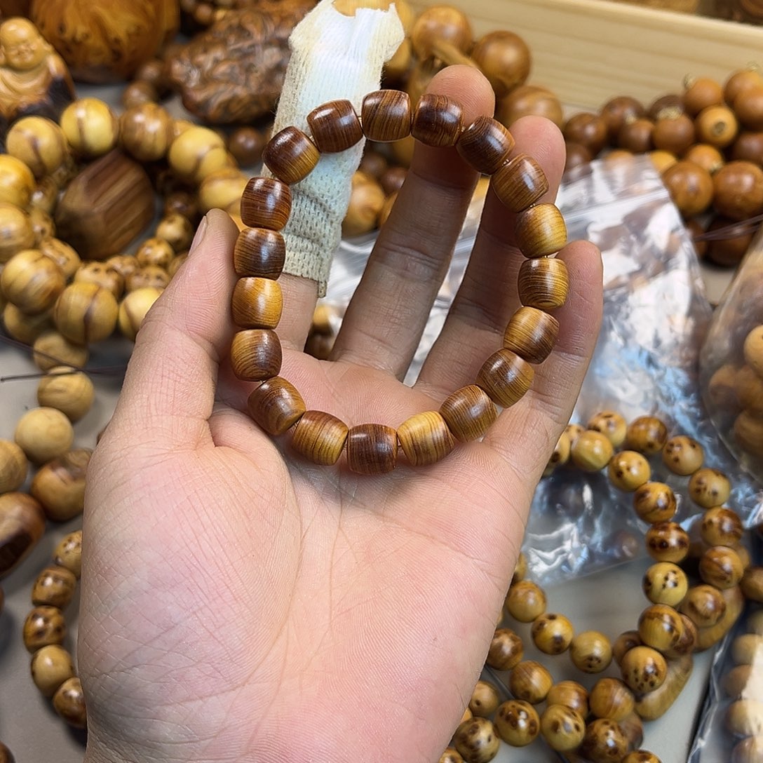 黑***饰柏木（崖柏）手串/手链11黑油