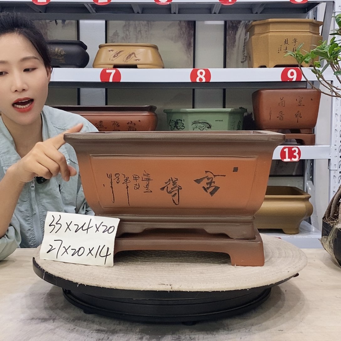 紫砂花盆紫砂花盆