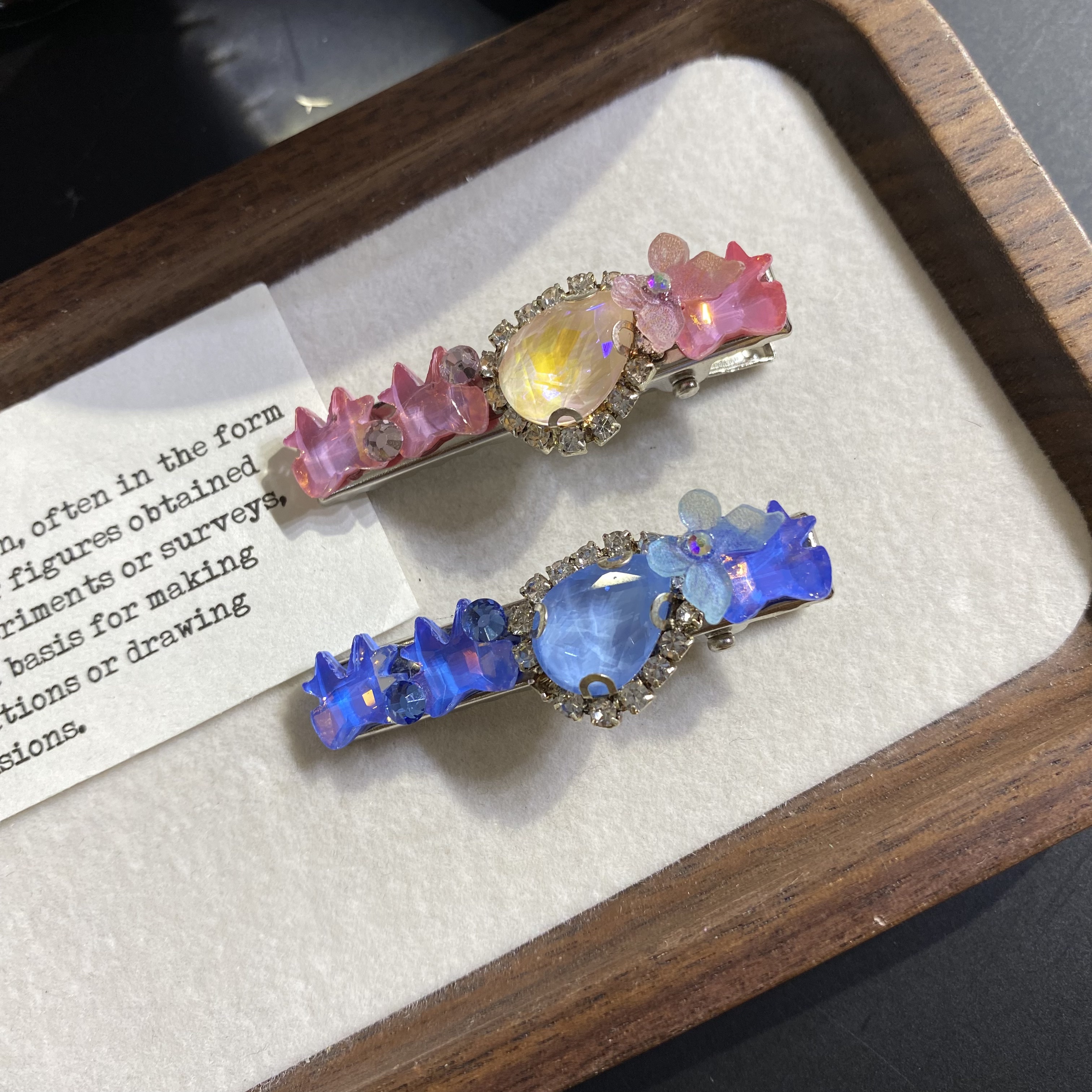 彩钻拼蝶对夹4524