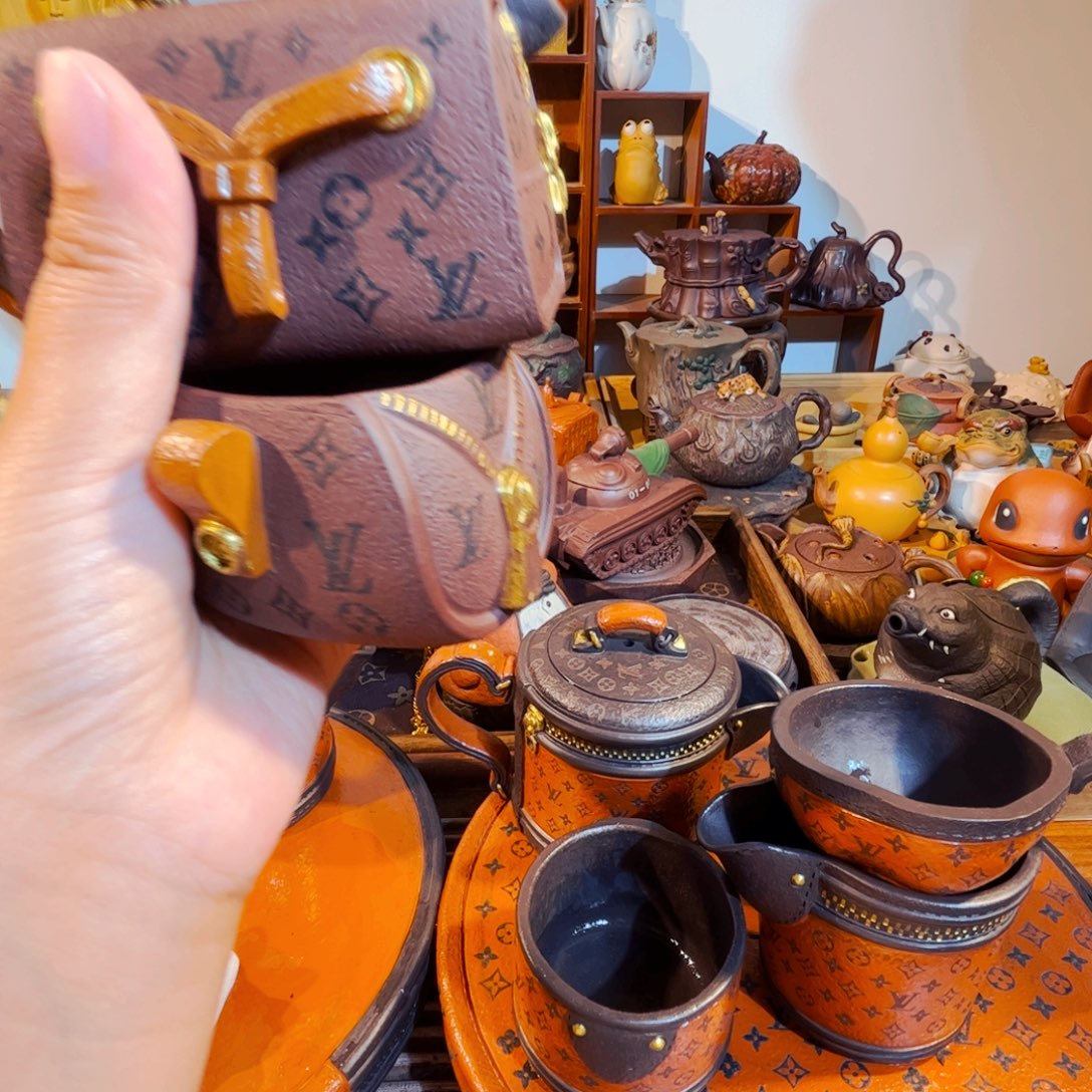 M***周紫砂茶叶盒纯手工制作过程就是