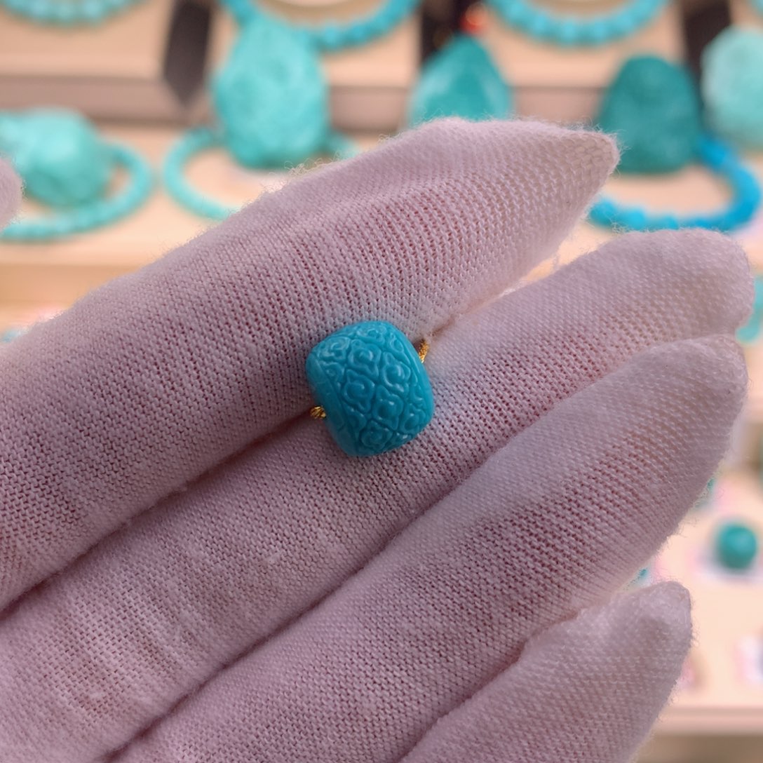 绿松石珠宝奇石未镶嵌10.5-8.5