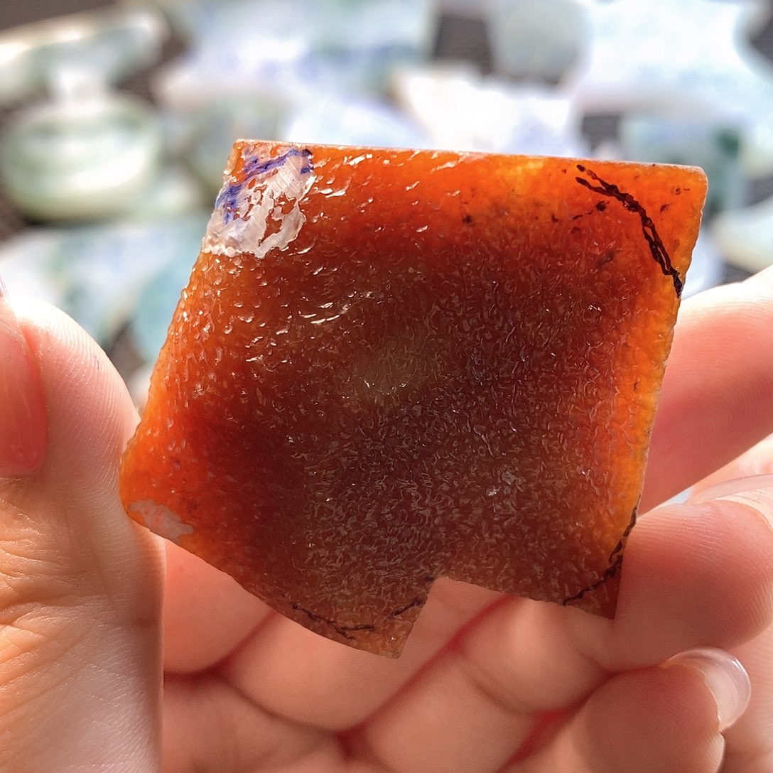 定制翡翠未镶嵌梦*境边角