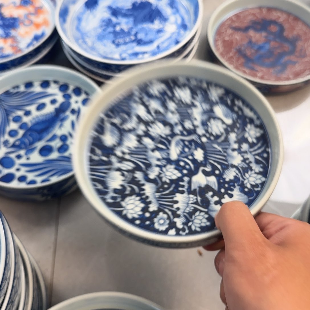 瓷片青花一路连科壶承