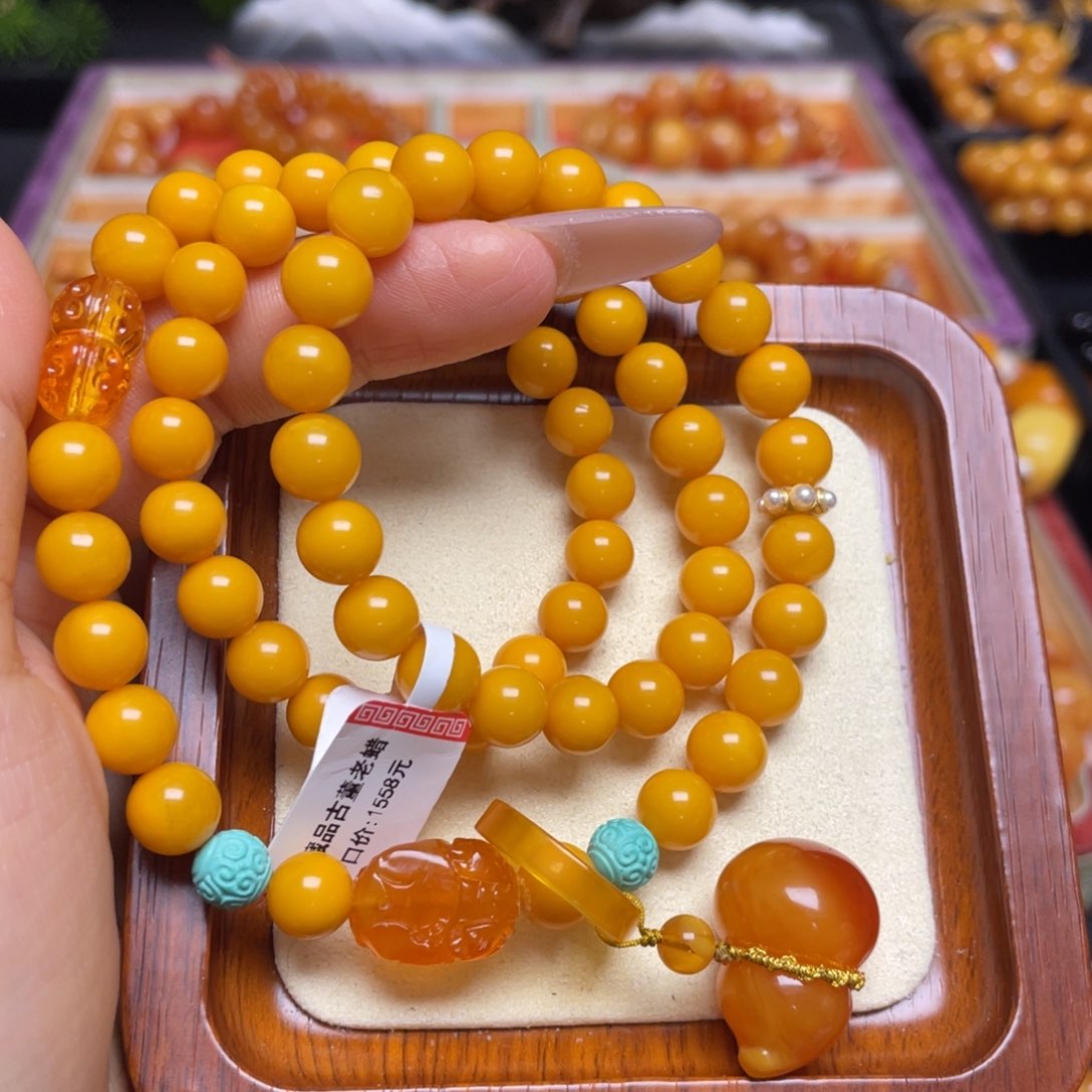 蜜蜡手链未镶嵌手串