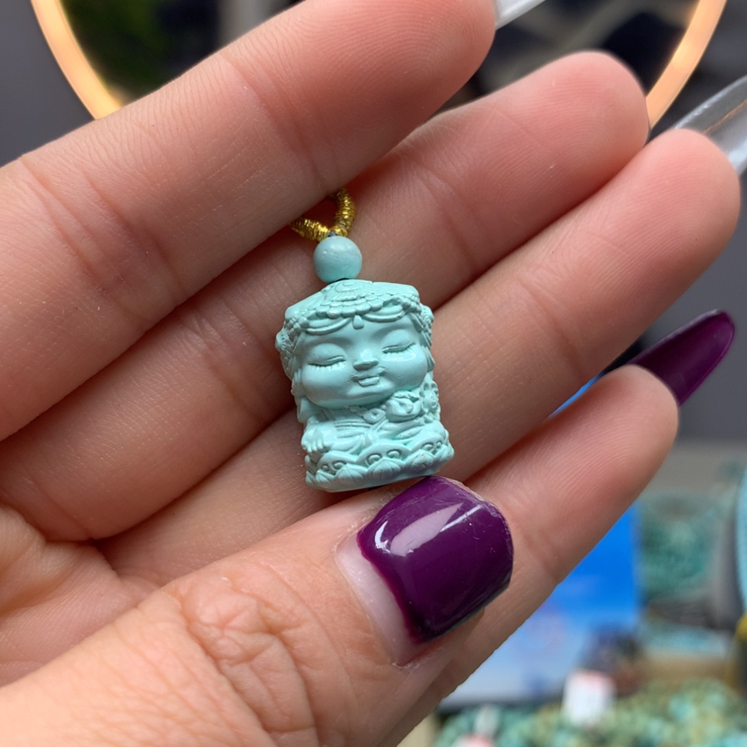 绿松石挂件未镶嵌