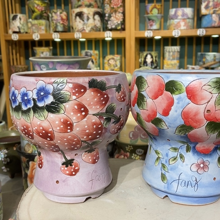 红陶景德镇艺术手绘作品