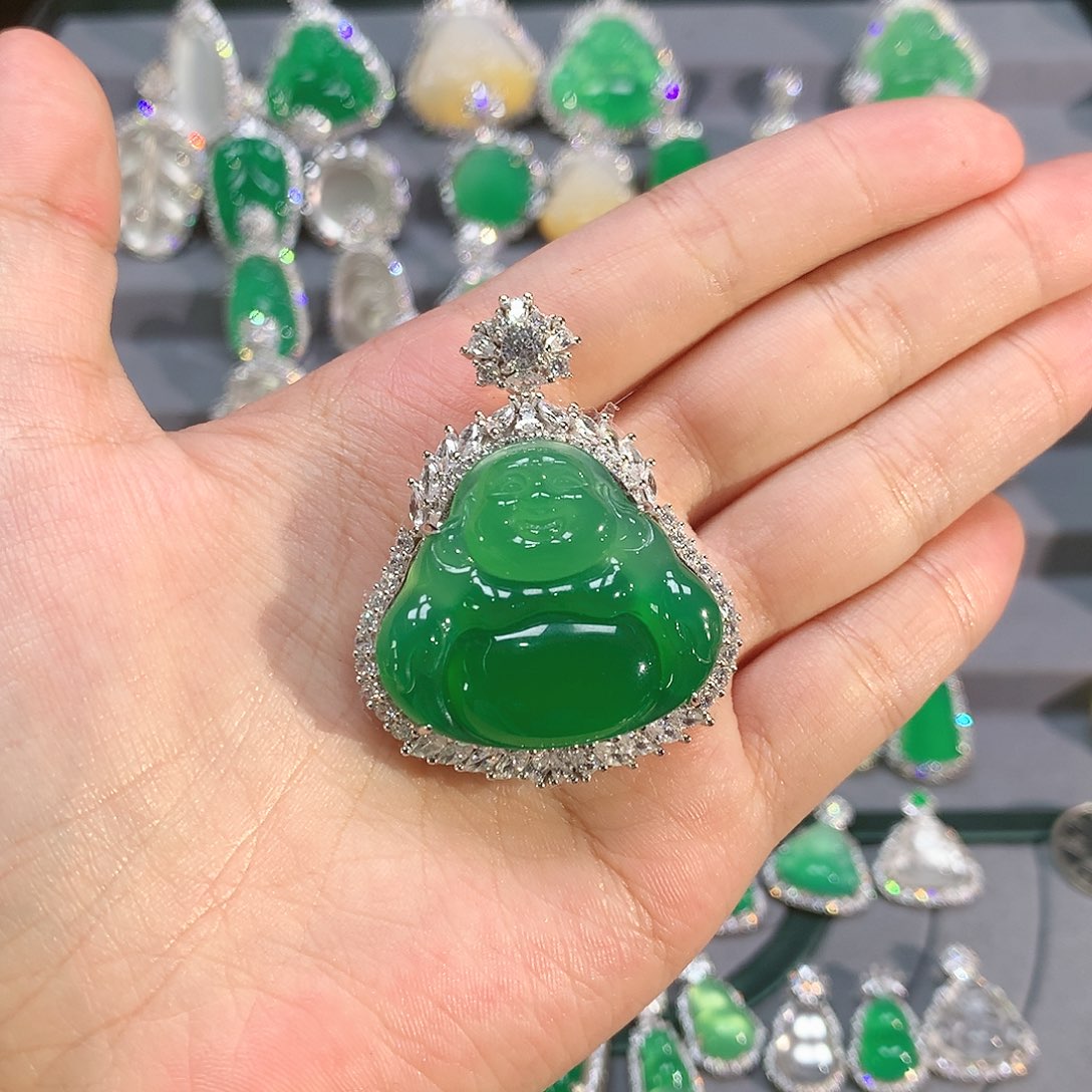 玛瑙/玉髓颈饰银S925镶嵌