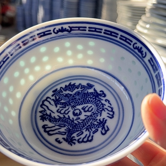 摆件陶景德镇高温玲珑陶瓷