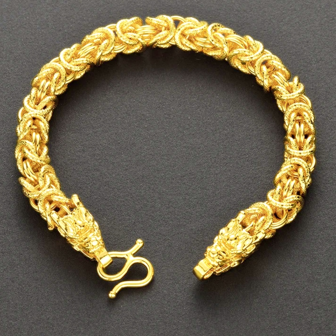 【龙骨手链】民族风光面百搭饰品实心链