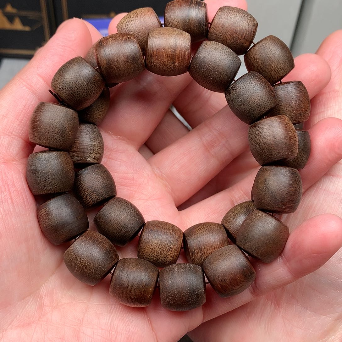 沉香手串用****1越南芽庄白棋楠1.5