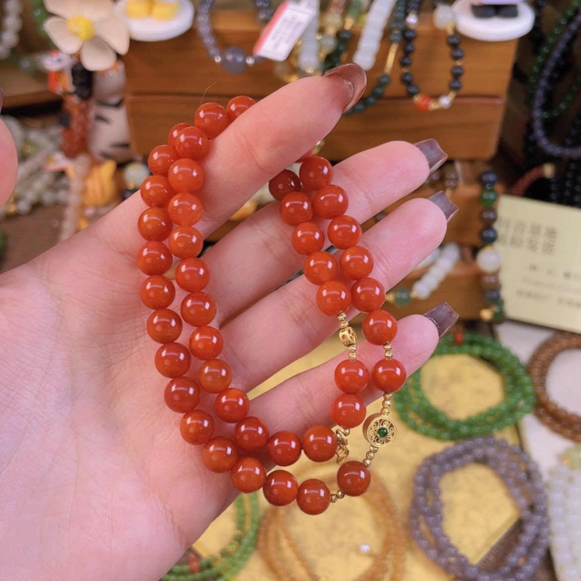 【闪购商品】南红玛瑙手链未镶嵌