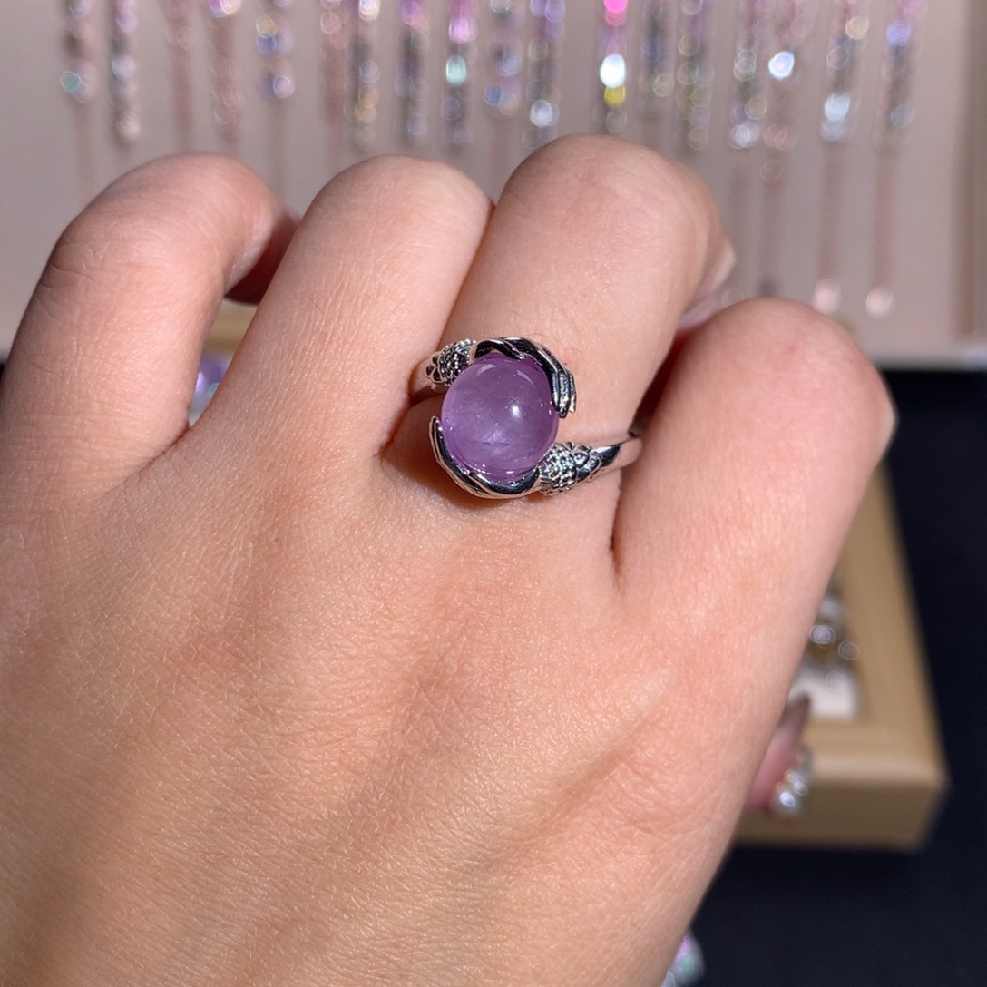 【闪购商品】水晶戒指银S925镶嵌戒指 