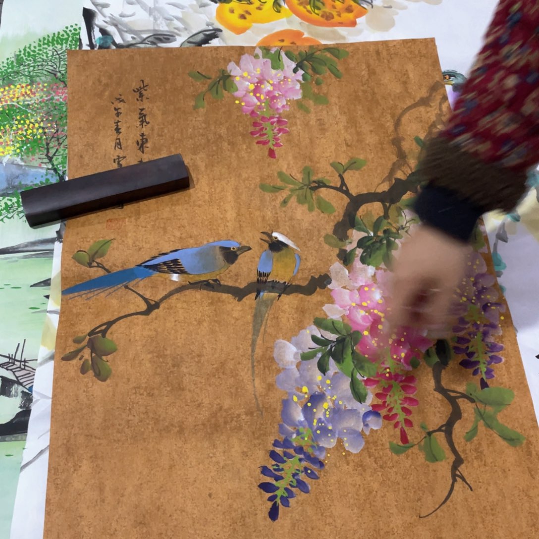 国画国画作品画心一张