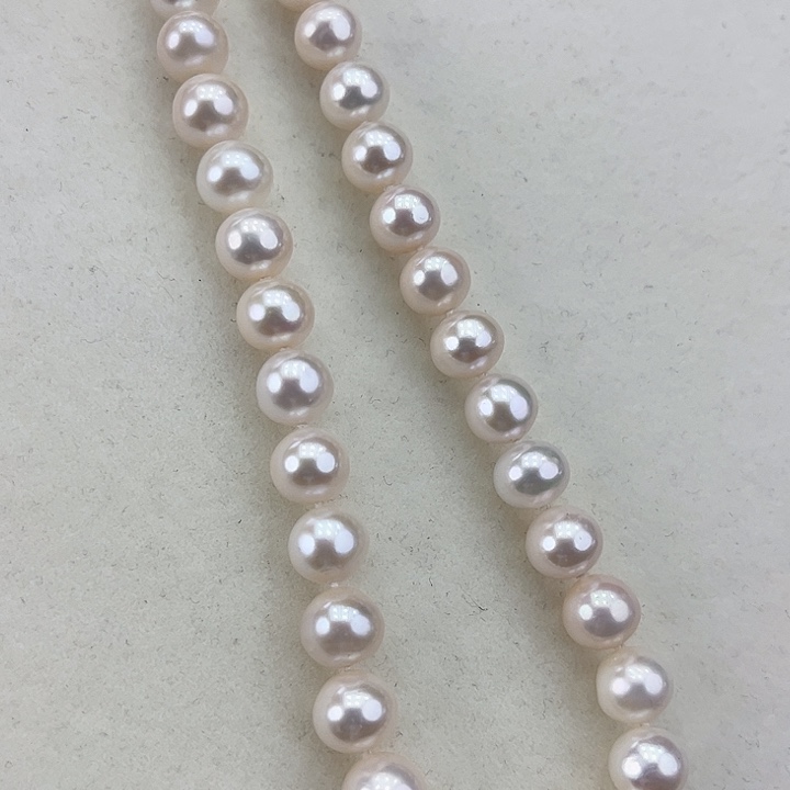 淡水珍珠颈饰银S925镶嵌卡8.9极光炫彩