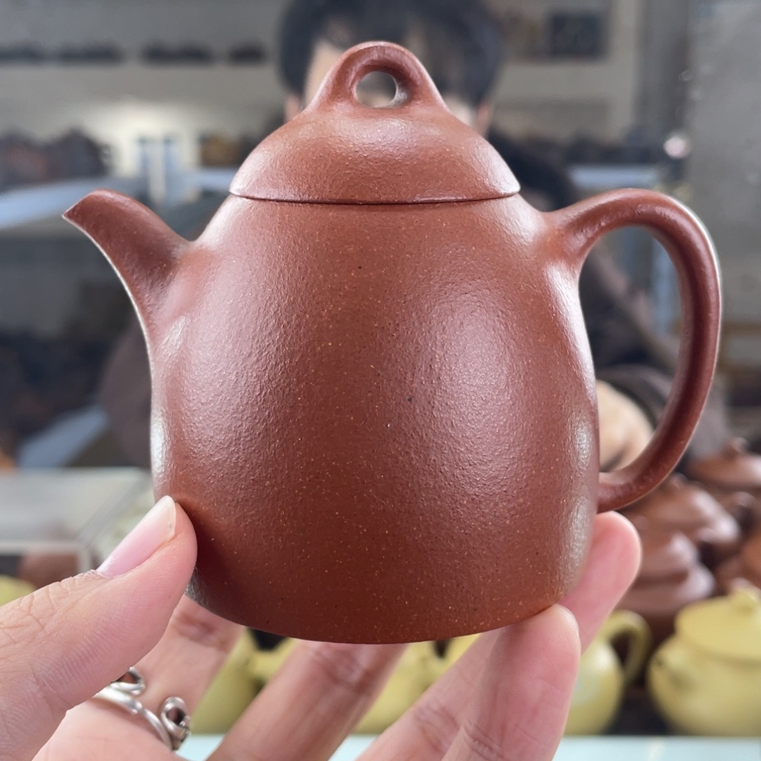茶壶紫砂170cc红降坡茶壶