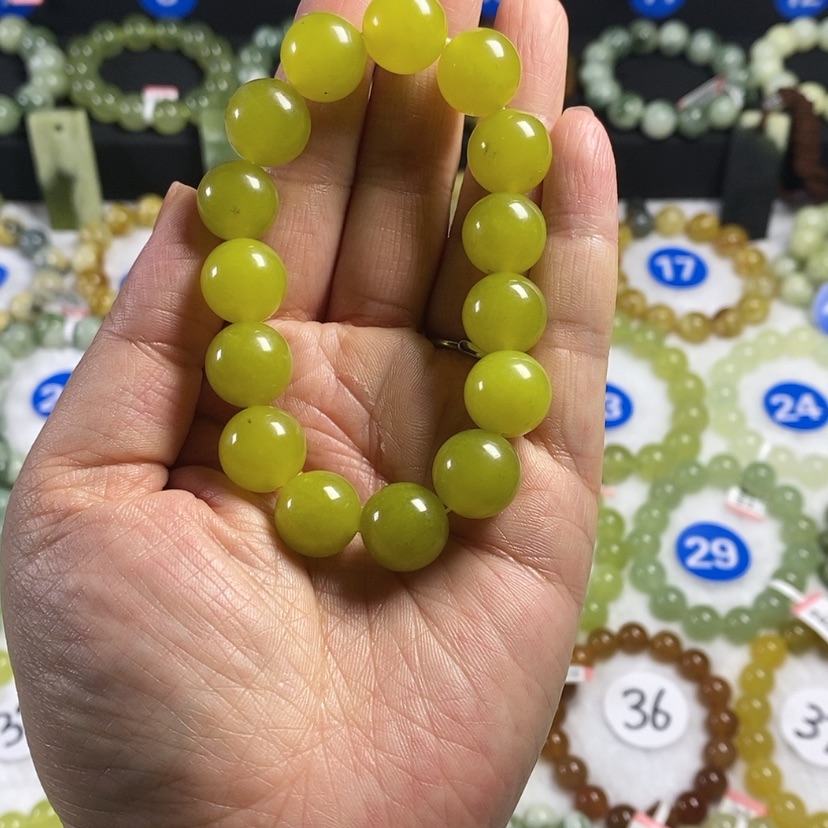 【闪购商品】蛇纹石玉手链未镶嵌