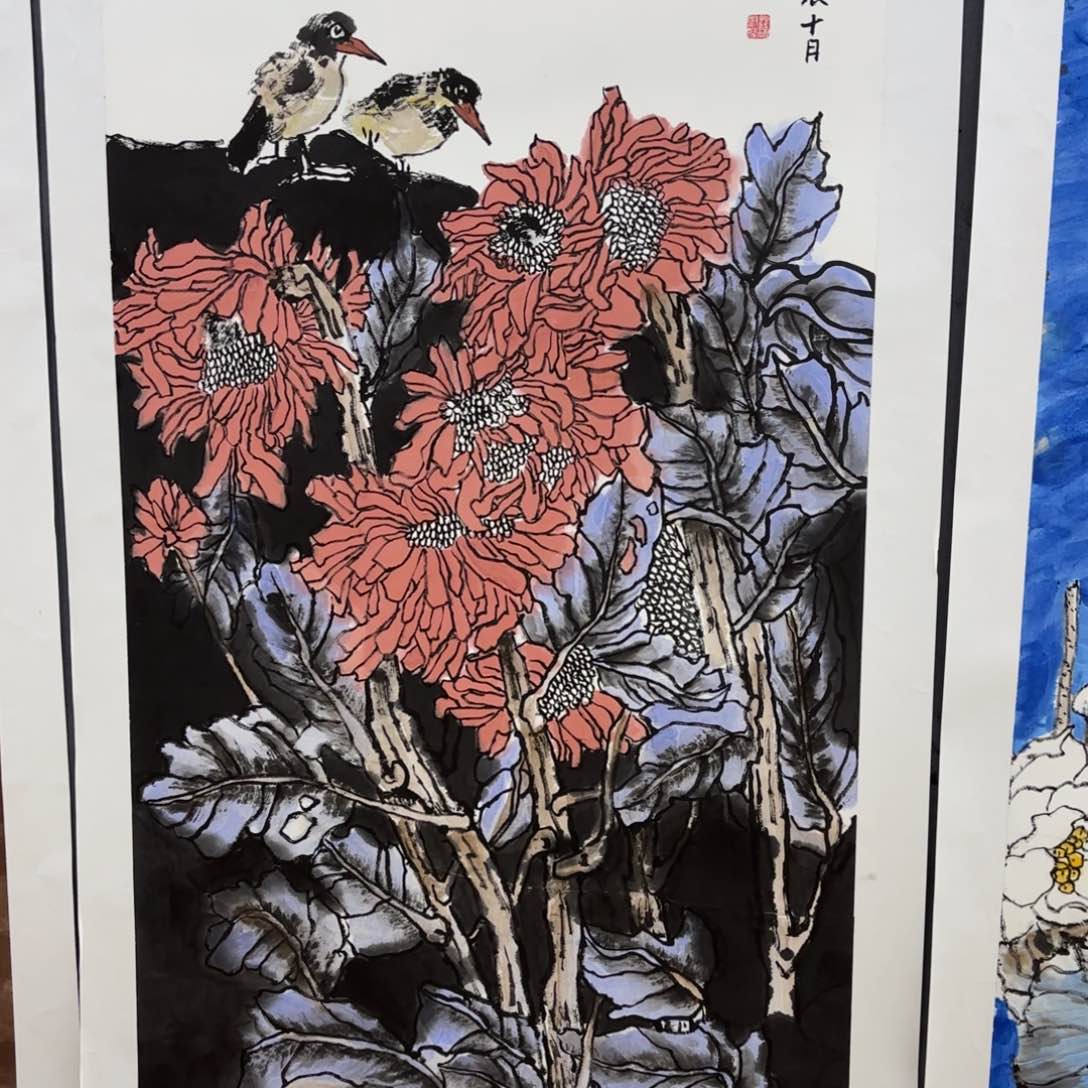 国画薛淑芬四尺李欣主播